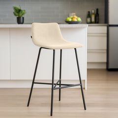Barhocker Altona Stoff - creme