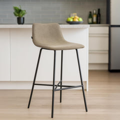 Barhocker Altona Stoff - taupe