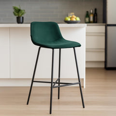Barhocker Altona Samt - gr�n