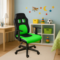 Kinder Bürostuhl Fun - schwarz/grün