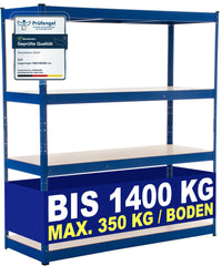 Lagerregal 160x60x180 cm - blau
