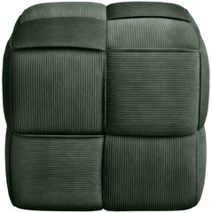 Sitzhocker Forinta Cord - dunkelgr�n