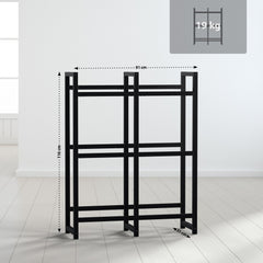 6er Getränkekistenständer Stack - schwarz