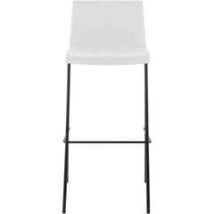 Barhocker Hoover 4-Fuß Gestell schwarz - weiß