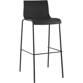 Barhocker Hoover 4-Fuß Gestell schwarz - schwarz