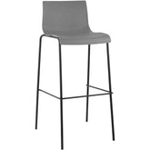 Barhocker Hoover 4-Fuß Gestell schwarz - grau