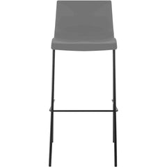 Barhocker Hoover 4-Fuß Gestell schwarz - grau