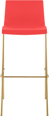 Barhocker Hoover Kunststoff 4-Fu� Gold - rot