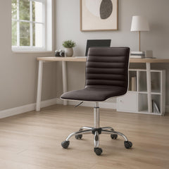 Arbeitshocker Alamosa Kunstleder - braun