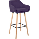 Barhocker Grant Stoff - lila - InfinityMarket