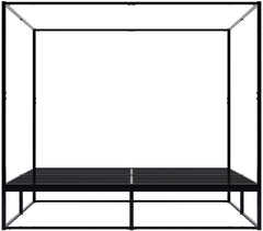 Himmelbett Batoni 200x200 - schwarz