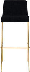 Barhocker Hoover Stoff 4-Fu� Gold - schwarz
