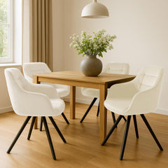 Stuhl Russel Samt - creme