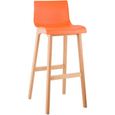 Barhocker Hoover Natura 4-Fuß Gestell - orange - InfinityMarket