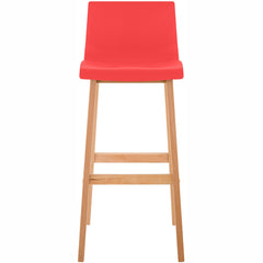 2er Set Barhocker Hoover Natura - rot