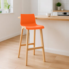 2er Set Barhocker Hoover Natura - orange