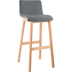 Barhocker Hoover Stoff Natura - hellgrau