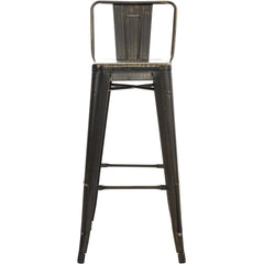 Barhocker Mason antik - schwarz-gold - InfinityMarket