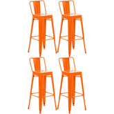 4er Set Barhocker Mason - orange