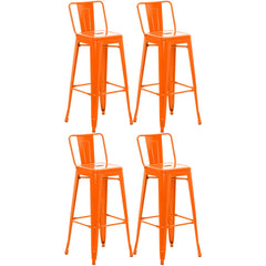 4er Set Barhocker Mason - orange