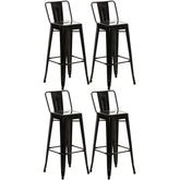 4er Set Barhocker Mason - schwarz
