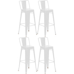 4er Set Barhocker Mason - weiß