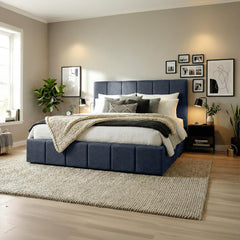 Bett Ladia Stoff 160x200 cm - dunkelgrau