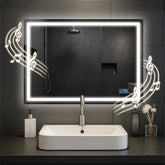 Badspiegel Jaffrey 50x70 mit Bluetooth - klarglas