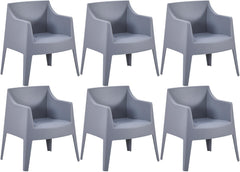 6er Set Stühle Bartal - grau