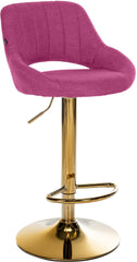 Barhocker Milet Stoff gold - lila