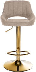 2er Set Barhocker Milet Stoff G - taupe