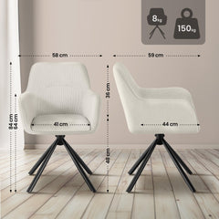 Stuhl Tipton Cord - creme