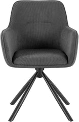 Stuhl Tipton Cord - grau