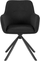 Stuhl Tipton Cord - schwarz