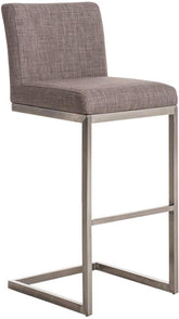 Barhocker Paros Stoff - grau