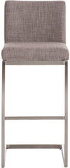 Barhocker Paros Stoff - grau