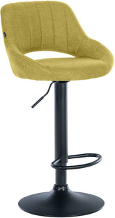 Barhocker Milet Stoff schwarz - gr�n