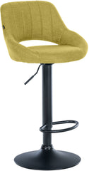 Barhocker Milet Stoff schwarz - gr�n