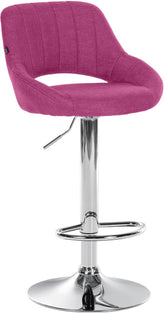 Barhocker Milet Stoff chrom - lila