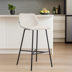 Barhocker Altona Samt - creme