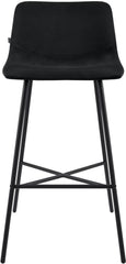 Barhocker Altona Samt - schwarz