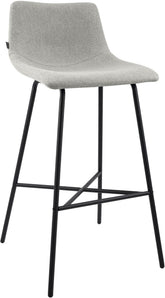 Barhocker Altona Stoff - grau