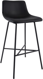 Barhocker Altona Kunstleder - schwarz