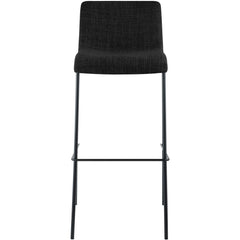 Barhocker Hoover Stoff 4-Fuß Gestell schwarz - dunkelgrau