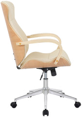 Bürostuhl Melilla Kunstleder - natura/creme