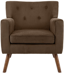 Sessel Kioni Cord - dunkelbraun