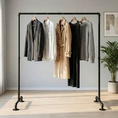 Kleiderständer Jersey 55x150x150 - schwarz