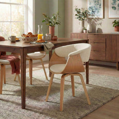 Stuhl Bruce Stoff natura - creme
