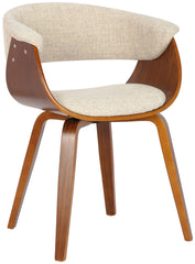 Stuhl Bruce Stoff walnuss - creme