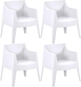 4er Set Stühle Bartal - weiß
